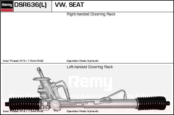 DELCO REMY Рулевой механизм DSR643L